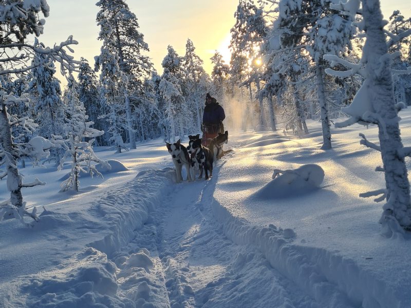 a man riding on top of a snow covered slope